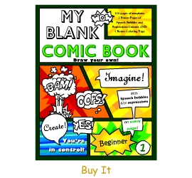 Buy My Blank Comic Book (Beginner) by Elaine Arthur
